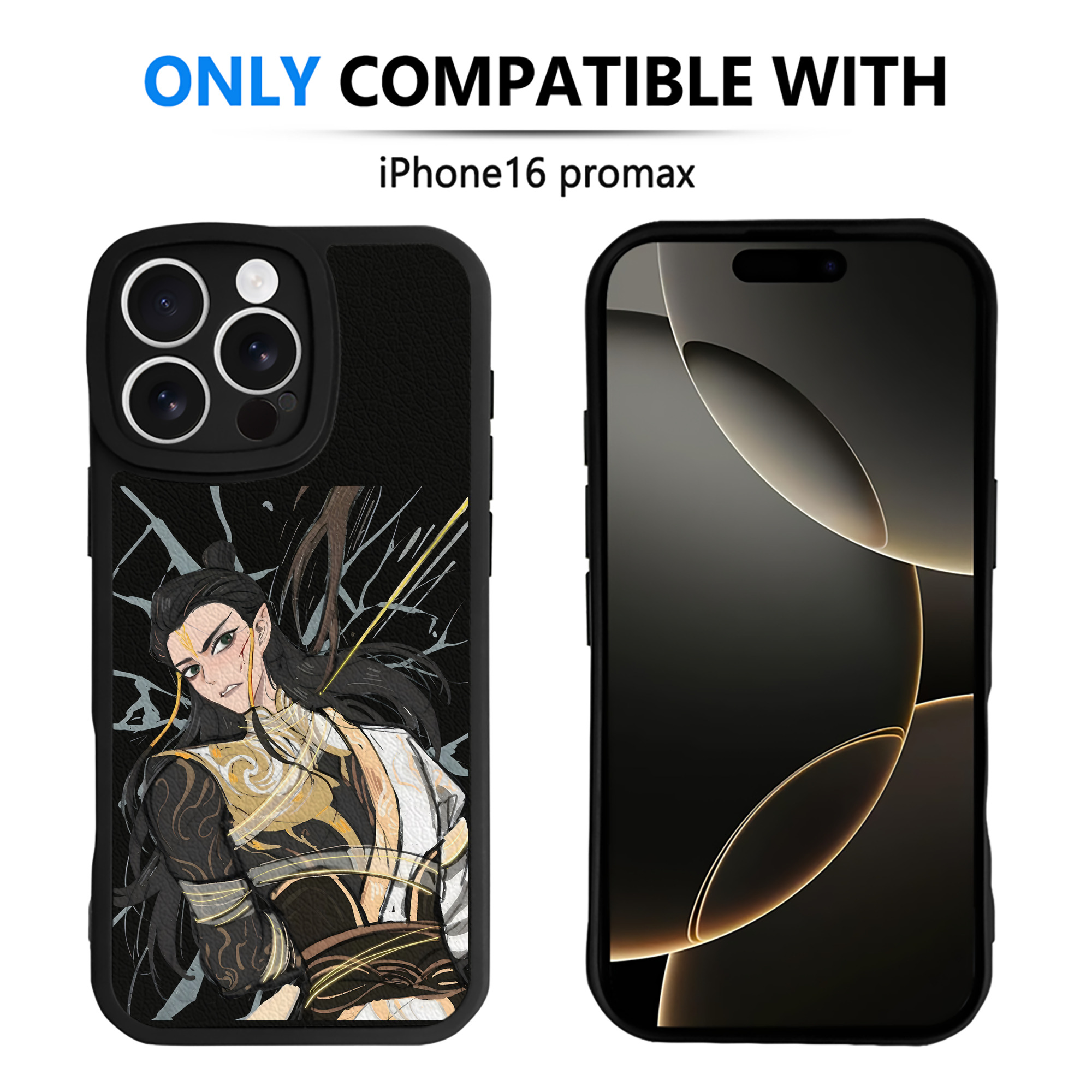 （画像用） Ne Zha 2 ナタ 魔童の大暴れ 【iPhone 16シリーズ対応】シリコンスマホケース（レザー調） 材質：シリコン